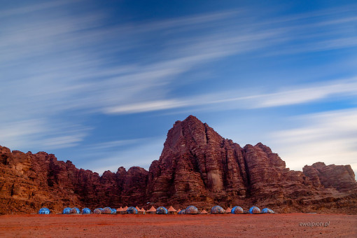 Pustynny camp na Wadi Rum, Jordania