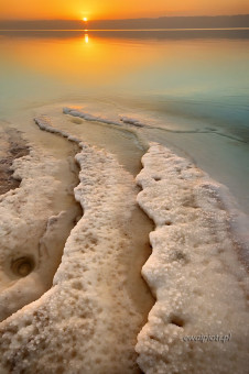 Solne formacje nad Morzem Martwym, Jordania