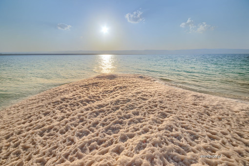 Solne wybrzeże Morza Martwego, Jordania