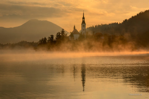 Jezioro Bled, Słowenia, covid-19 a fotowyprawa