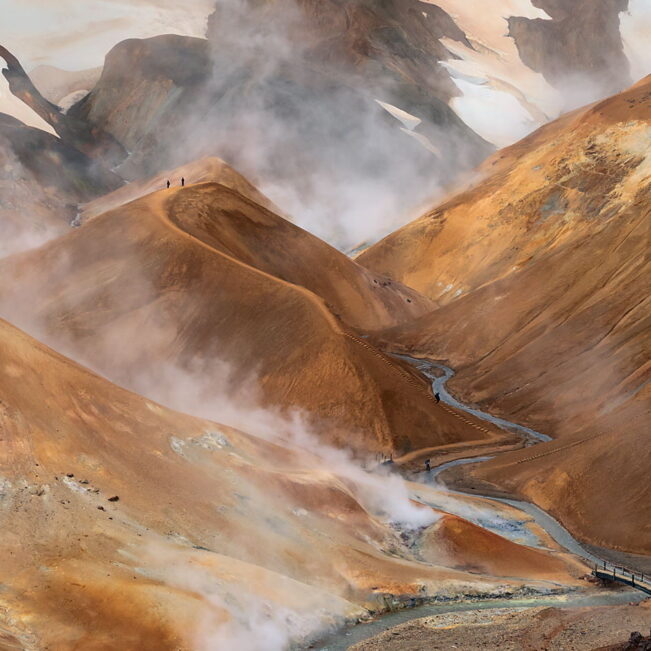 Dymiące wzgórza Kerlingerfjoll, Islandia, fotowyprawa