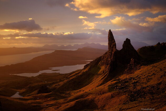 Old Man of Storr o wschodzie, warsztaty fotograficzne, Szkocja, wyspa Skye, fotowyprawa