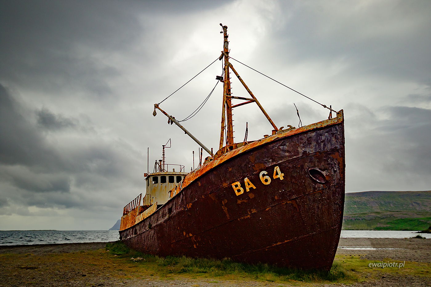 Wrak BA 64, Islandia, Fiordy Zachodnie, wyprawa foto