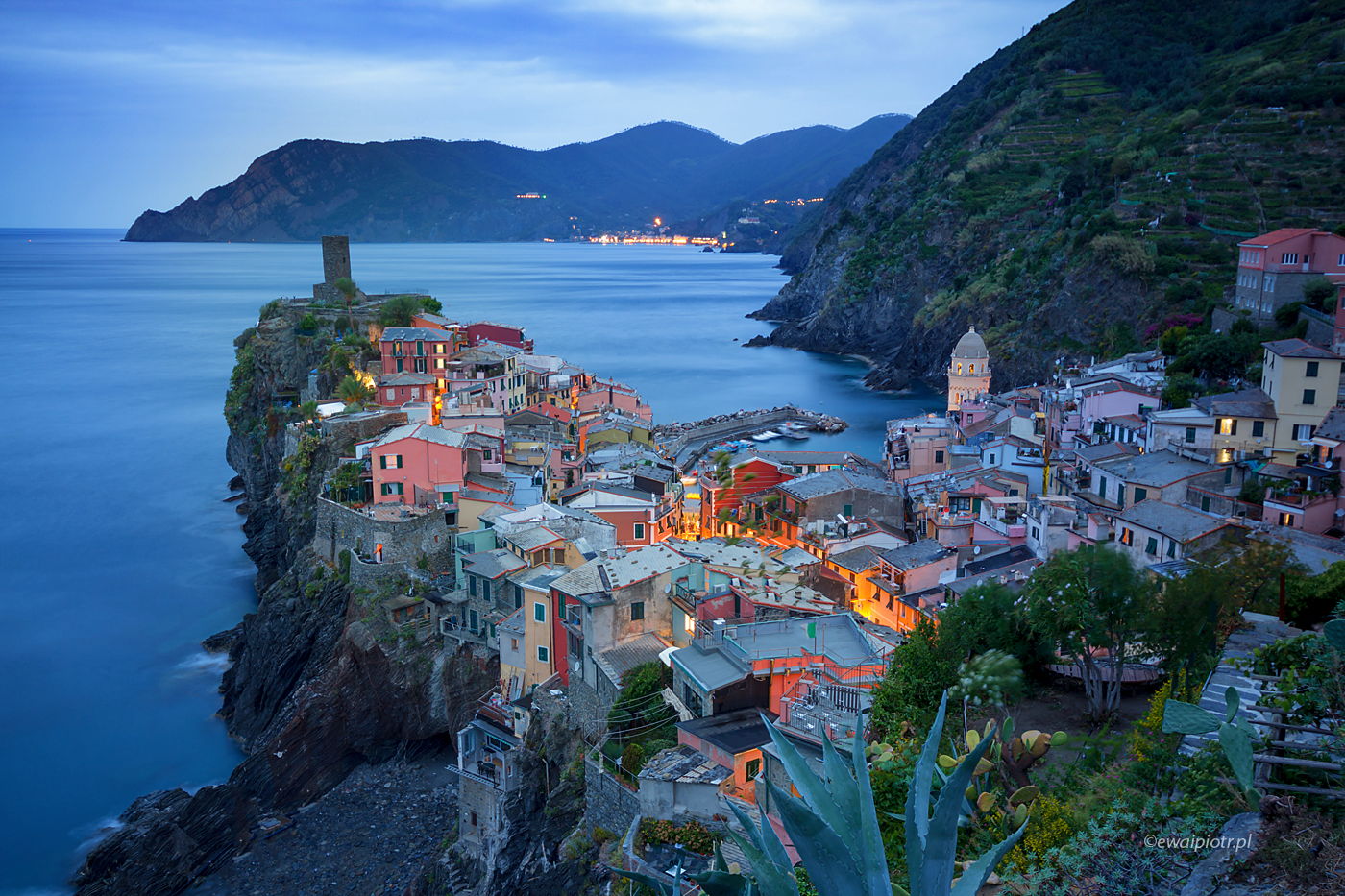 Vernazza o zmierzchu, Cinque Terre, fotowyprawa