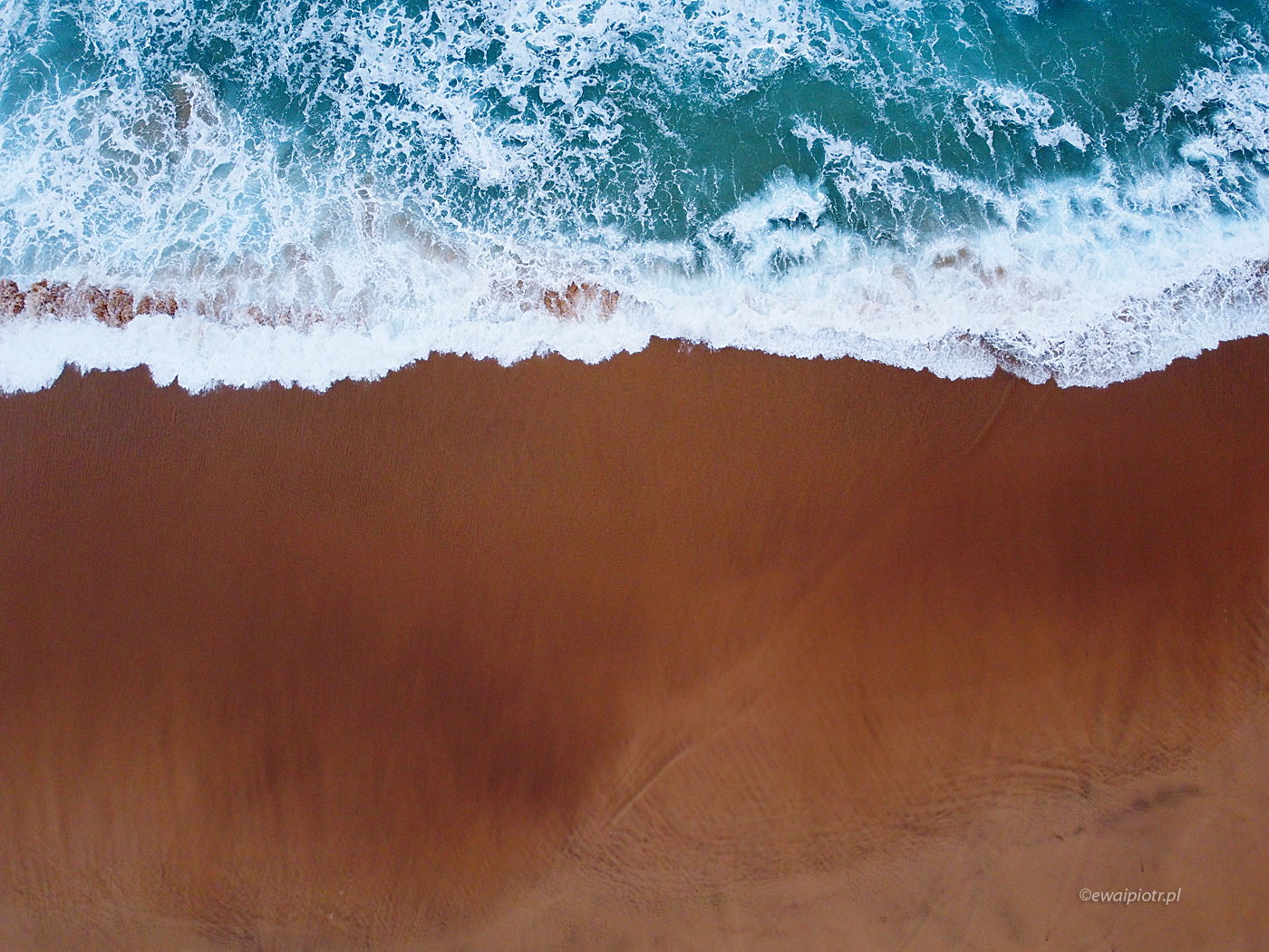 Plaża Wysp Kanaryjskich, z drona, fotorelaks