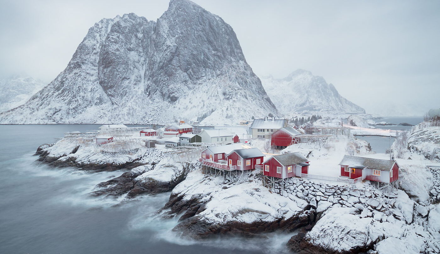 Domki rorbu w Hamnoy, Lofoty, Norwegia, fotowyprawa, warsztaty fotograficzne