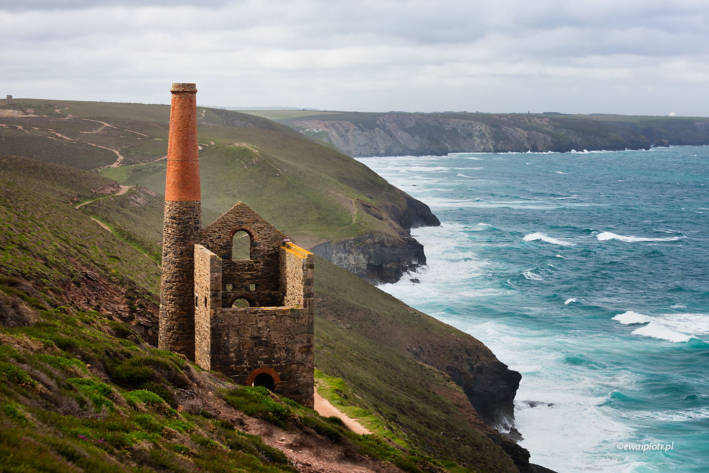 Była kopalnia ołowiu, Kornwalia, fotowyprawa, Wheal Coates