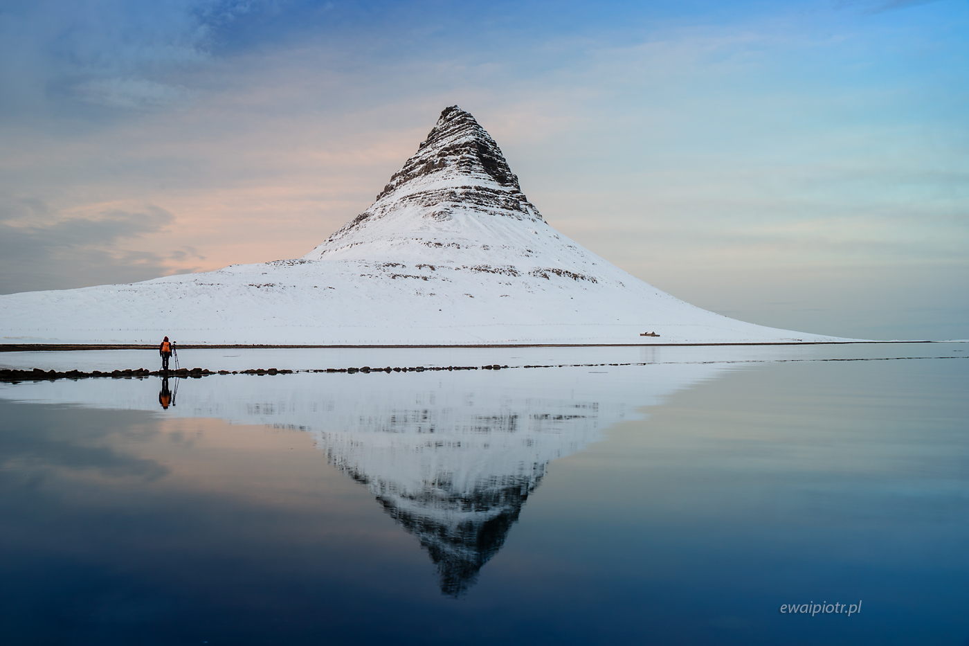 Fotograf pod górą Kirkjufell, Islandia, faq najczęściej zadawane pytania o fotowyprawy