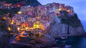 Vernazza o zmierzchu, Cinque Terre