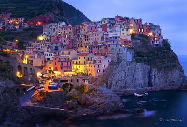 Vernazza o zmierzchu, Cinque Terre