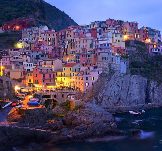 Vernazza o zmierzchu, Cinque Terre