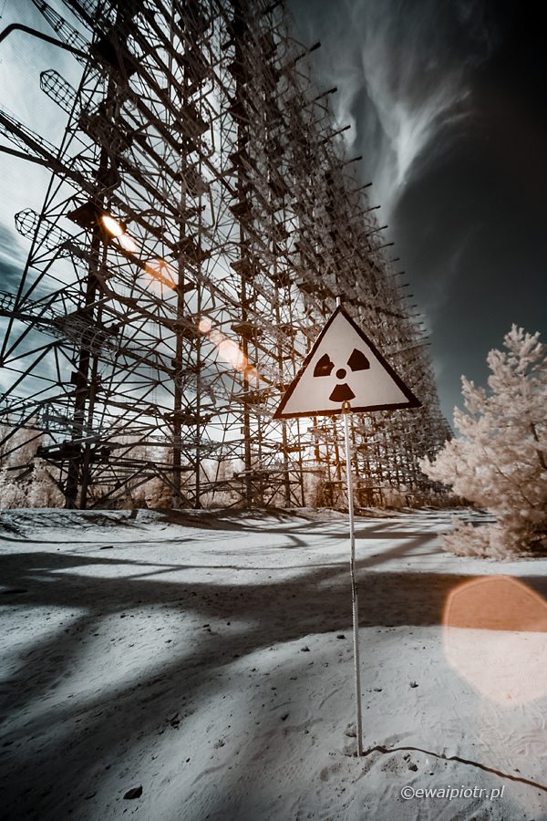 Radar pozahoryzontalny Duga, podczerwień, radiacja, Strefa, Prypeć