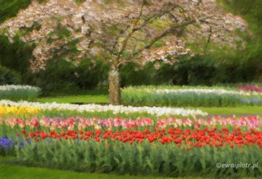 Ogród Moneta - efekt impresjonistyczny z Photoshopa