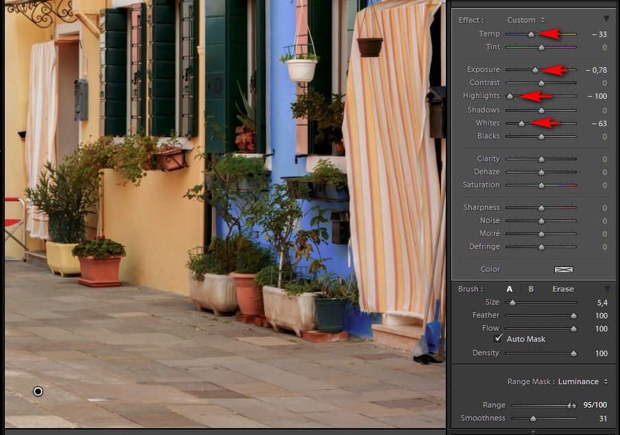 Jak działa Range Mask w Lightroomie