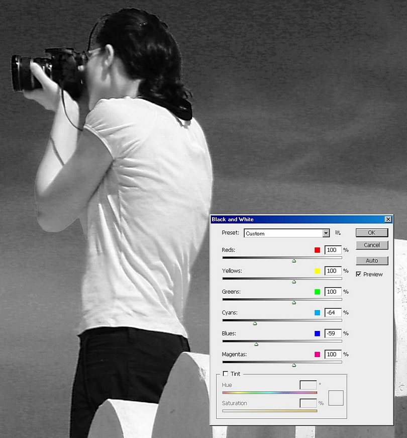 narzędzie Czarno-białe