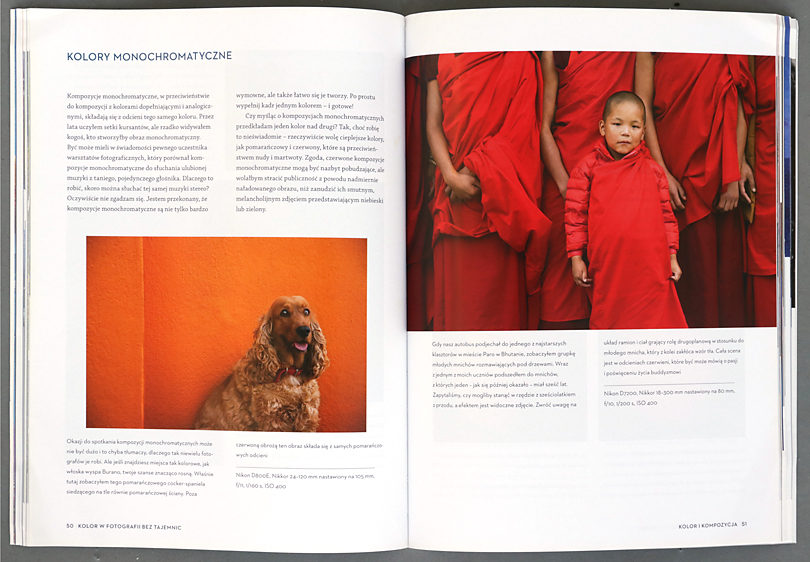 Bryan Peterson, Kolor bez tajemnic, barwy monochromatyczne, recenzja książki
