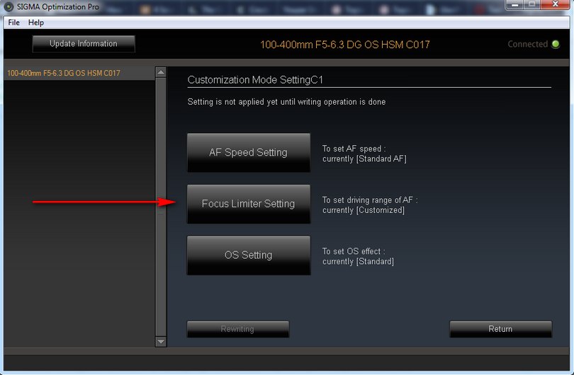 Sigma USB Dock - customization, jak ustawić zakres ostrości, poradnik