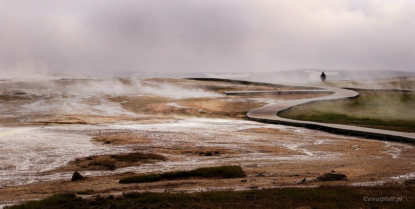 Wędrowie wśród dymów, kompozycja zdjęcia, poradnik, Islandia