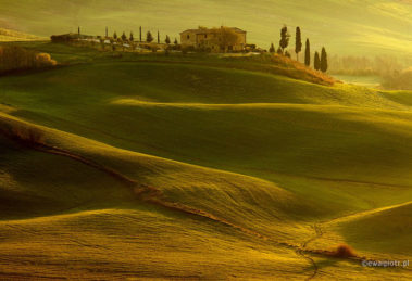Toskański poranek, Val d'Orcia