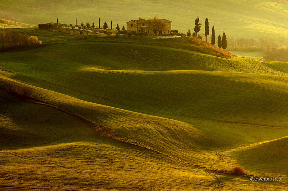 Toskański poranek, Val d'Orcia