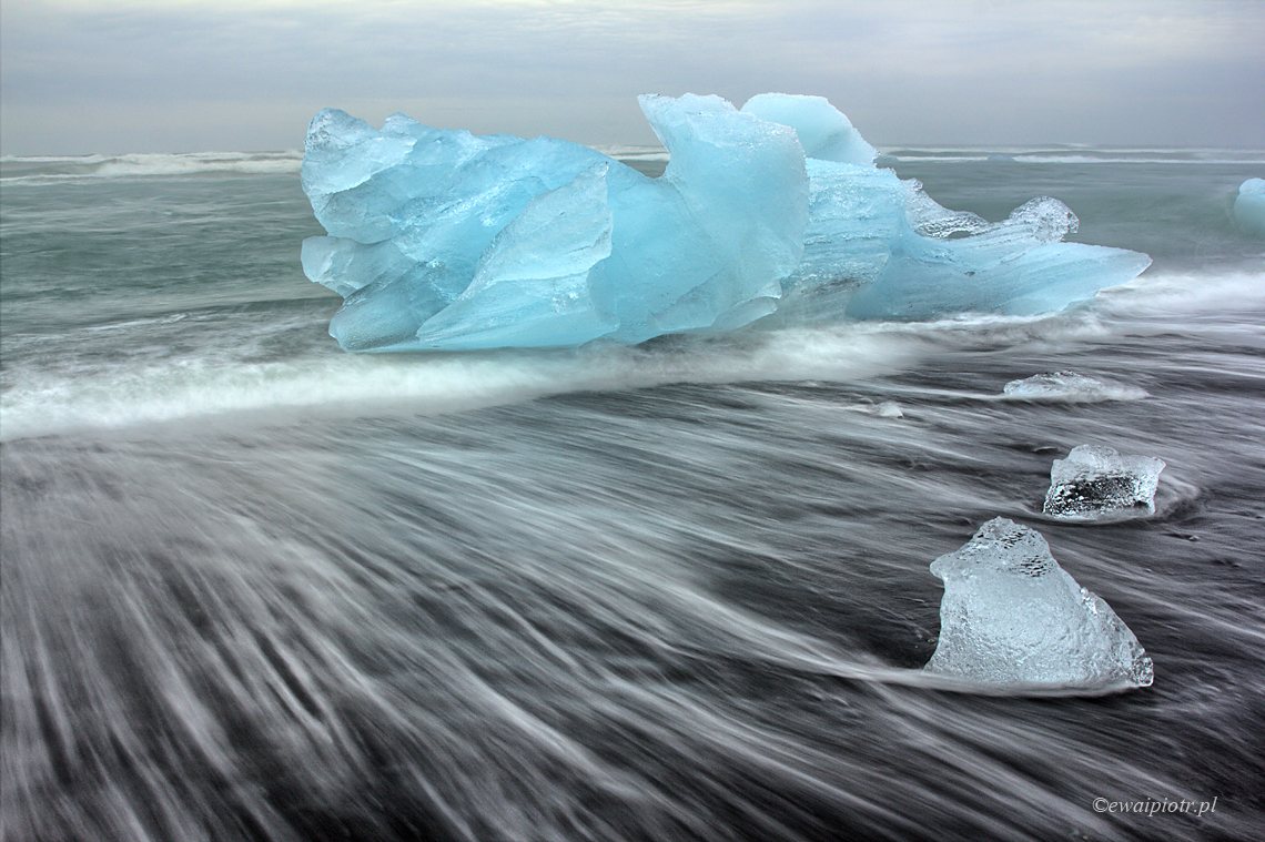Lodowcowa laguna, Jokulsarlon, Islandia