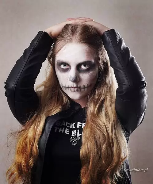 Portret studyjny, tryb manualny, halloween, poradnik fotograficzny