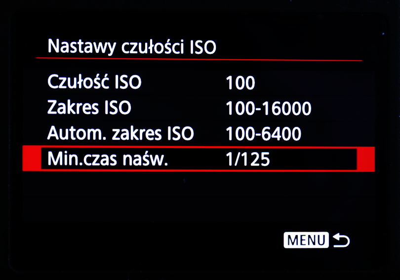 Minimalny czas naświetlania, jak korzystać z Auto ISO w trybie M, poradnik
