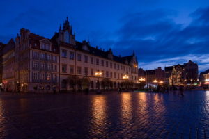 Wrocław nocą, balans bieli