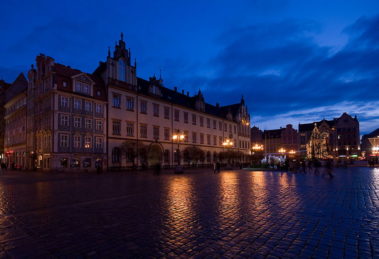 Wrocław nocą, balans bieli