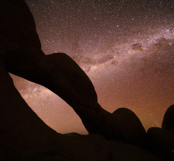 Zdjęcie gwiazd złożone w programie Sequator