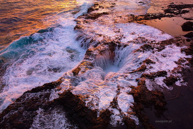 El Bufadero na Gran Canarii z drona