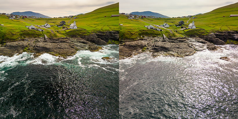 filtr polaryzacyjny i dron, jak używać filtra polaryzacyjnego, poradnik fotograficzny